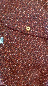 Mens Gaucho Print Burnt Orange Shirt Saddle pockets L