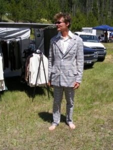 Men's Plaid Suit 42