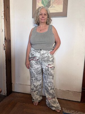 Womens Toile XL Pants Hermans 36" W