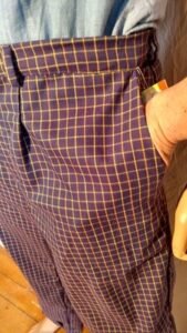 Mens Steampunk check pants 34 USA
