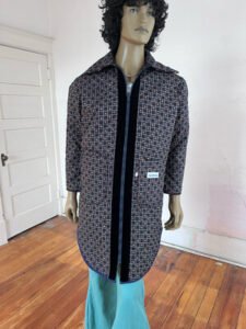 Reverisble quilted Coat L zip up