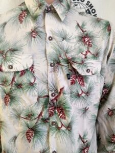 Rayon Pinecone Shirt  L