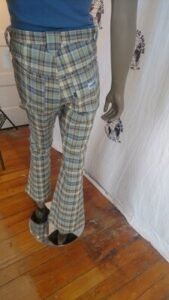 Mens Plaid Bells Suit  42 pants 34