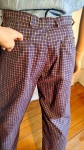 Mens Steampunk check pants 34 USA
