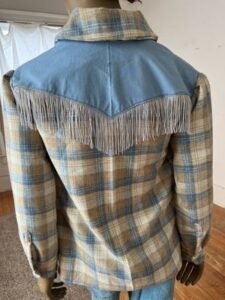 Mens Western Wool Plaid Jacket L