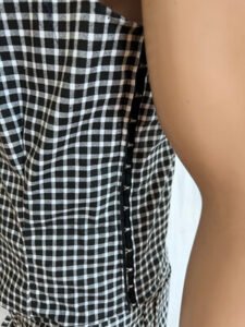 Mens Shirt pants set M-L  Black white check Bells