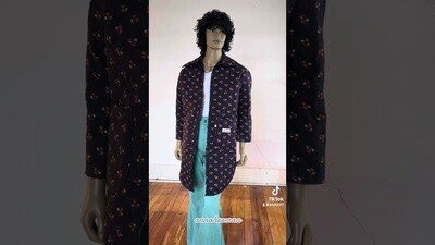 Reverisble quilted Coat L zip up