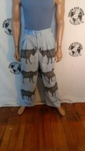 Goat Suit airbrushed L Linen cotton