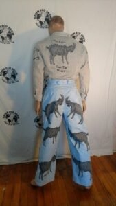 Goat Suit airbrushed L Linen cotton