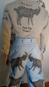 Goat Suit airbrushed L Linen cotton