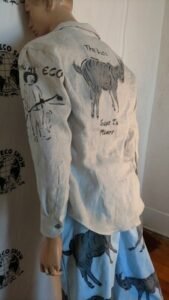 Goat Suit airbrushed L Linen cotton