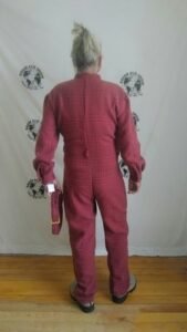 Mens Wool Check  Herringbone  flap Pockets Jumpsuit L X 32