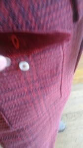 Mens Wool Check  Herringbone  flap Pockets Jumpsuit L X 32