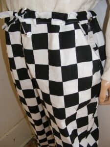 Chefs Pants M X 32 drawstring Cotton