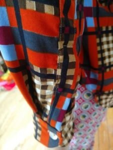 Mens Plaid Rayon Shirt L 