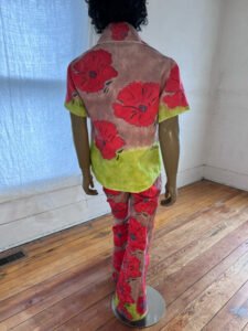 Mens Flowered Set  L air brushed