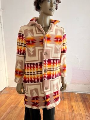 Chief Joeseph Wool  Blanket Coat L