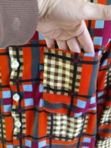 Mens Plaid Rayon Shirt L 