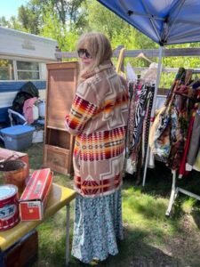 Chief Joeseph Wool  Blanket Coat L