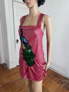 Bib Overals Jumpsuit  M to L Peacock by Anna Herman