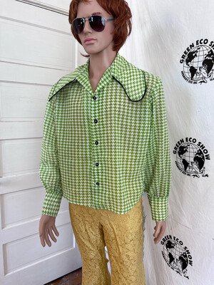 Anna Hermans Big Collar Shirt Green L