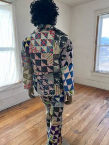 Mens Quilted Suit