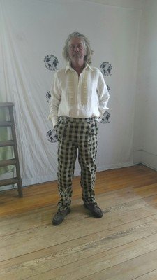 Steampunk Check Flap Pants 36 X 32 