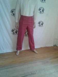 Red Steampunk Pants 33"  x 32 USA Hermans 