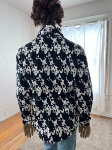 Cow Print Western Bib Shirt XL