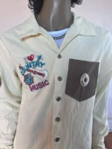 Cowboy Buckle back Shirt L 