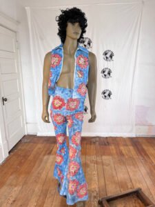 Flower Vest  Stage Suit painted Bells S