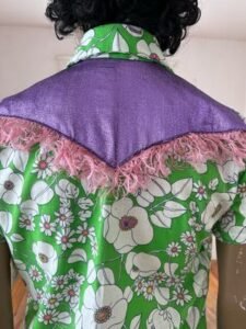 Mens MCM Flower Power Western Shirt L