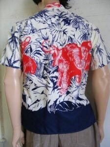 Mens Shirt Endangered Species Elephants L 