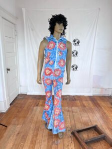Flower Vest  Stage Suit painted Bells S