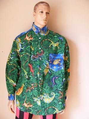 Endangered Species Lizards Shirt XL