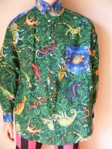 Endangered Species Lizards Shirt XL