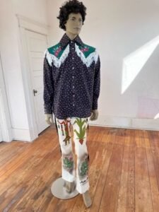 Cowboy Shirt fringe Embroidery Snaps XL