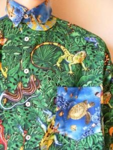 Endangered Species Lizards Shirt XL