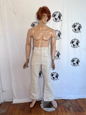 Mens High waisted Canvas Bells  S 29 -30