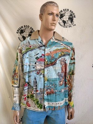 Mens Shirt Calendar L some Irish Linen Bike 