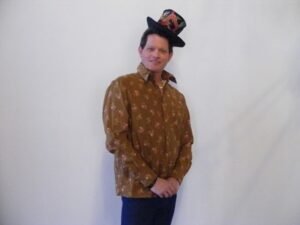Mens Flowered Long sleeve Shirt