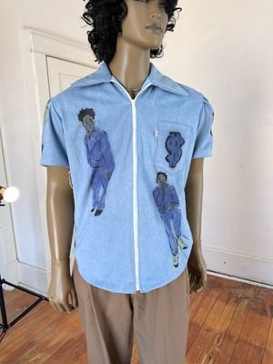Black People Jacket Air brushed L