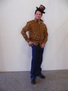 Mens Flowered Long sleeve Shirt