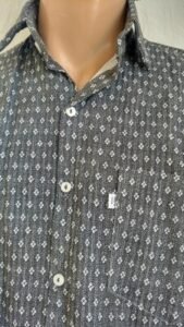 Mens Gaucho Print Sm Flowers  Blk gray L USA