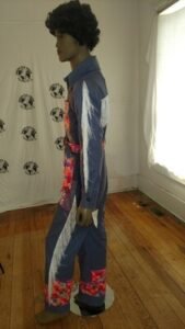 Mens Patchwork Western Jumpsuit  M-L USA