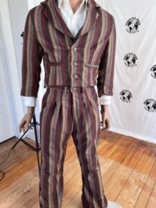 Mens Wool Striped Western Suit Vaquero sz 40 