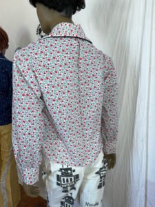 Big Collar Printed Shirt L