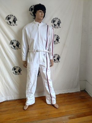Racing Stripe Jumpsuit XL White