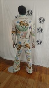 Pollinator Suit 42 bells cotton canvas airbrushed Bees