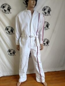 Racing Stripe Jumpsuit XL White